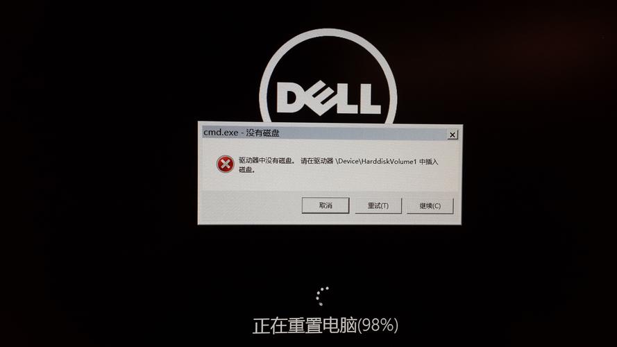 驅動器中沒有磁盤，請在驅動器中插入磁盤